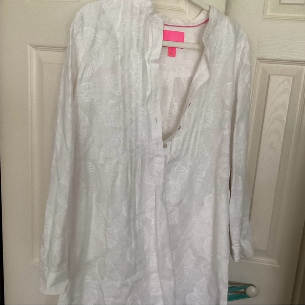 Lilly Pulitzer White Long Sleeve Dress